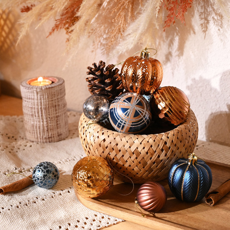 Kit Bolas Natalinas Decoração para Natal 21 Peças