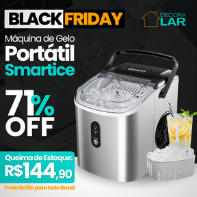 Smartice - Maquina de Gelo Portátil - Queima Estoque Ano Novo Decora Lar