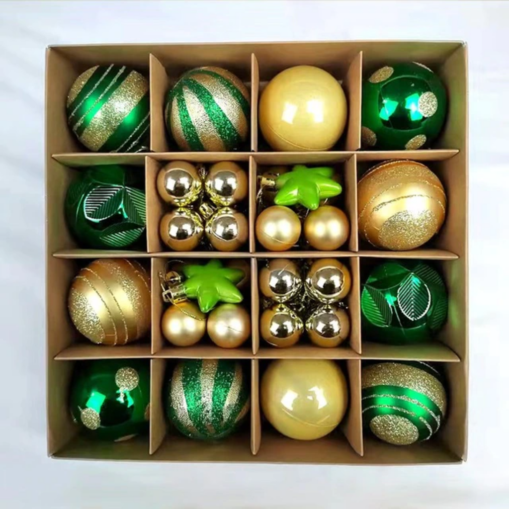 Kit Bolas Natalinas Decoração para Natal 42 Peças