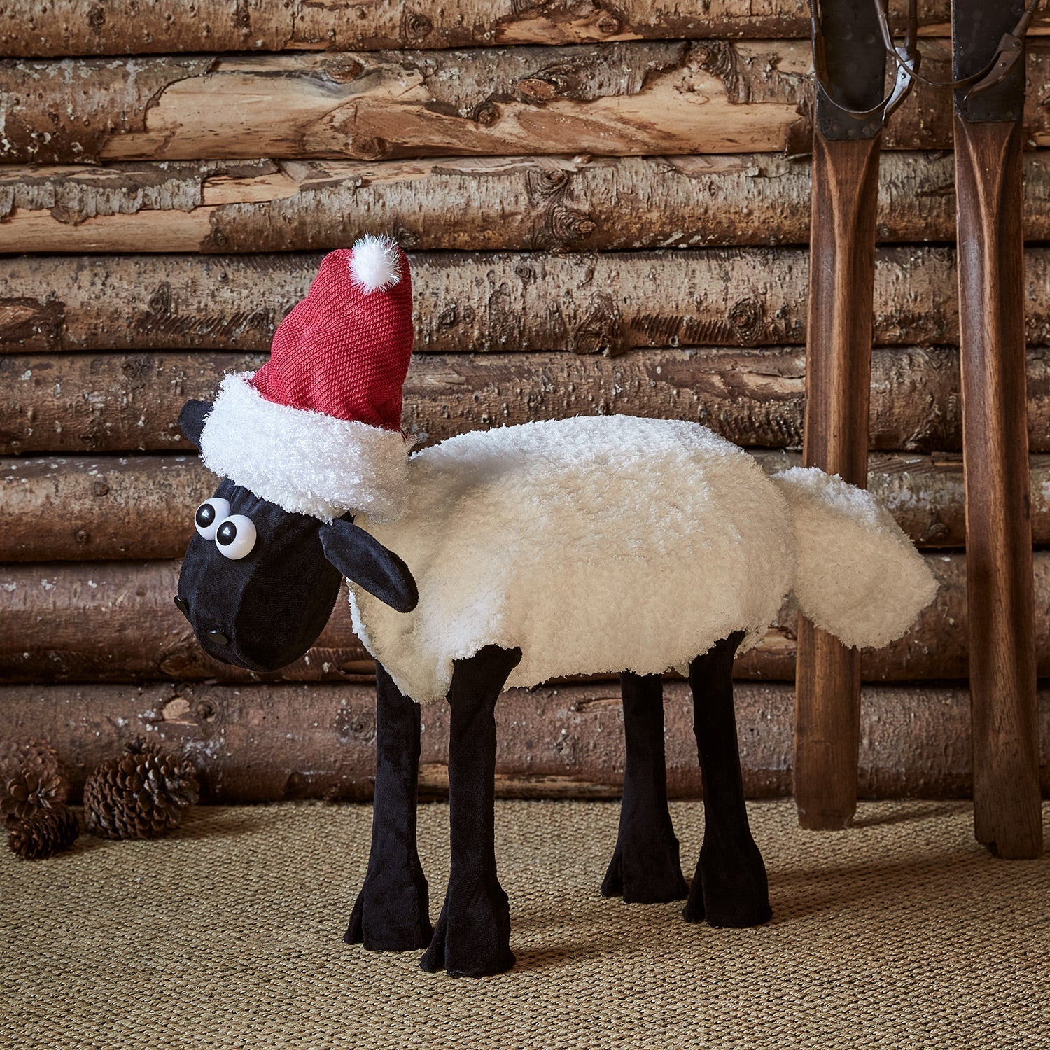 Figura de Natal Ovelha Negra iluminada ( Shaun the Sheep )