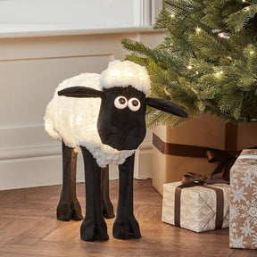 Figura de Natal Ovelha Negra iluminada ( Shaun the Sheep )