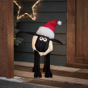 Figura de Natal Ovelha Negra iluminada ( Shaun the Sheep )