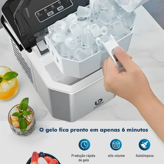 Smartice - Maquina de Gelo Portátil - Queima Estoque Ano Novo Decora Lar