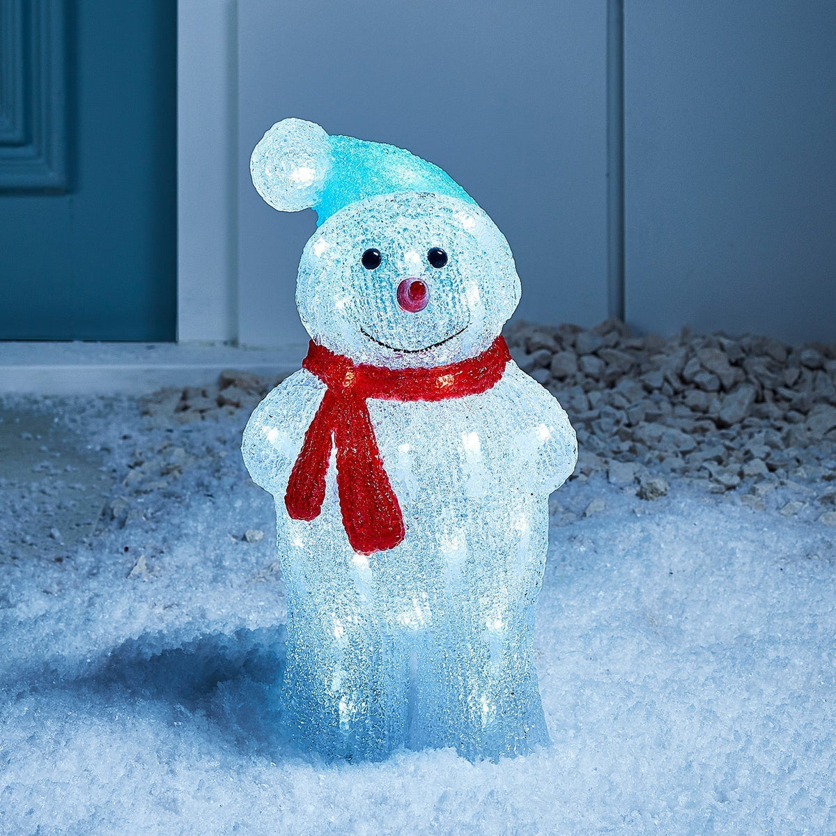 Figura de Natal de boneco de neve acrílico ao ar livre