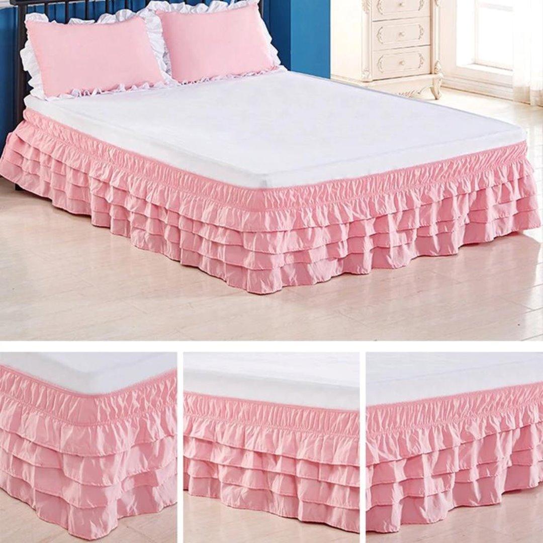 Saia de Cama Saintelle com Elástico - Toque Elegante para seu Quarto